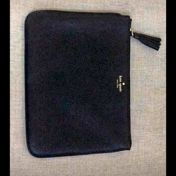 SOLD ♠️ SPADE BLACK LEATHER CLUTCH💋 - Picture 3 of 3